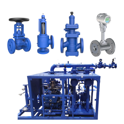 Không tiêu chuẩn Khả năng phục hồi nhiệt Skid Nhà máy các giải pháp tùy chỉnh Bellows Bị niêm phong van ngăn chặn van an toàn Máy đo lưu lượng hơi nước trên bán hàng