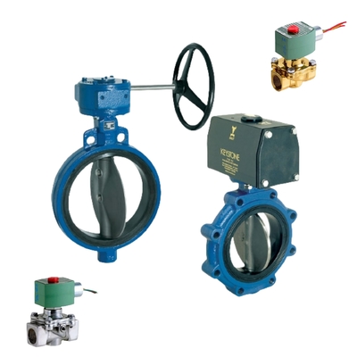 Keystone F990 Series Butterfly Valve Pneumatic Actuator và Asco Solenoid Valve cho nhà máy điện