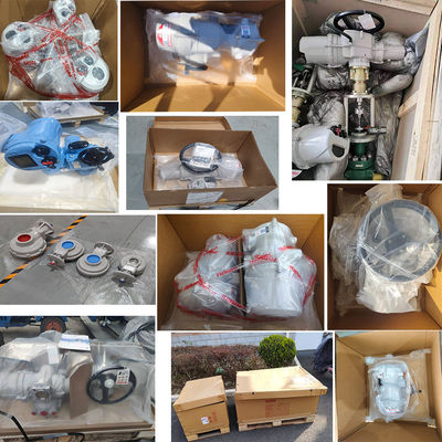 Van bướm đường kính lớn nhãn hiệu Trung Quốc với Bộ truyền động điện Rotork IQ3 và Hộp số IB