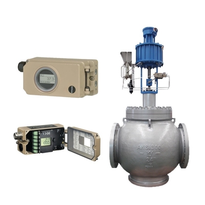 Van điều khiển kiểu lồng cân bằng áp suất nhiệt độ thấp Samson 955 Bộ lọc điều chỉnh 3730 Bộ định vị van điện khí