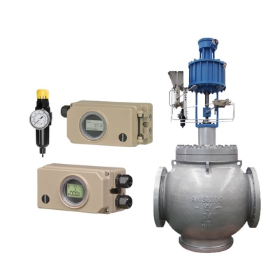 Van điều khiển kiểu lồng cân bằng áp suất nhiệt độ thấp Samson 955 Bộ lọc điều chỉnh 3730 Bộ định vị van điện khí