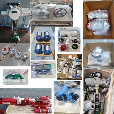 Van bi điều khiển van bi thương hiệu Trung Quốc với bộ truyền động điện quay một phần ROM Rotork với bộ điều khiển cục bộ