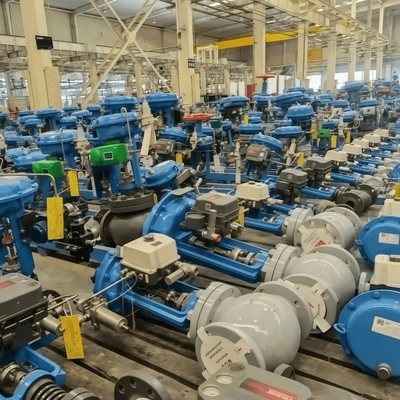 Áp suất van điều khiển ba chiều van điều khiển chuồng cân bằng van điều khiển Samson 3730 loại Máy định vị van điện khí quyển HART