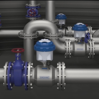 Đồng hồ đo lưu lượng Krohne WATERFLUX 3070 Đo lưu lượng điện từ Kiểm soát nước