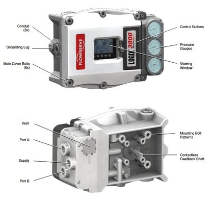 Flowserve Logix 3800 3821-34EA-D43L Máy định vị van kỹ thuật số Kiểm soát dòng chảy