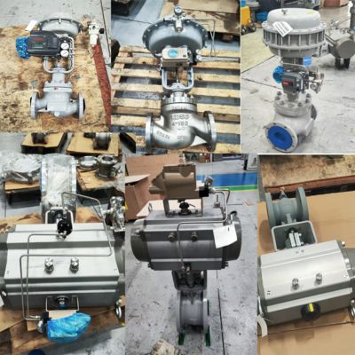 Bộ định vị van điều khiển với bộ tăng âm lượng khí nén Samson 3755 và KOSO EPA800