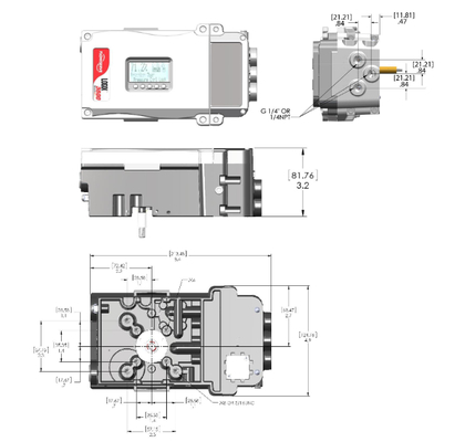 Van vị trí kỹ thuật số Flowserve Logix 3200MD 3800 Series Van điều khiển khí nén tùy chỉnh của Trung Quốc Giá