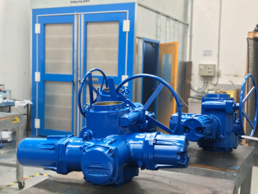 Bộ truyền động điện thông minh xử lý nước LNG, Van bướm ba lệch tâm điện công nghiệp