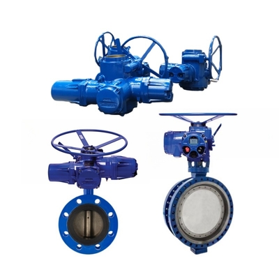 Bộ truyền động điện thông minh xử lý nước LNG, Van bướm ba lệch tâm điện công nghiệp