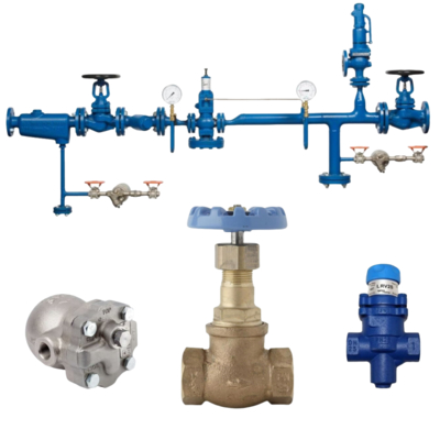 Bithermo Pneumatic Control Valves và Spriaxsarco Stop Valve HV3 và Float Steam Trap FT14