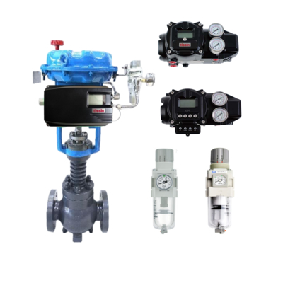 Van bóng khí với bộ định vị thông minh thông minh Tissin TS800/TS805 gốc Hàn Quốc và bộ điều chỉnh bộ lọc SMC AW20
