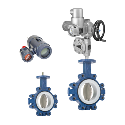 Nhà cung cấp Bộ điều khiển mức kỹ thuật số Fisher FIELDVUE DLC3010 và Bộ truyền động điện AUMA và Van bướm Keystone F990 Series