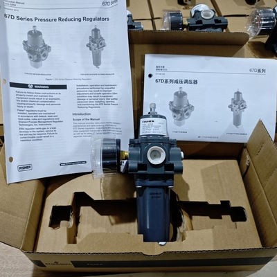 Máy định vị van Fisher DVC2000 HART với bộ điều chỉnh áp suất 67DFR