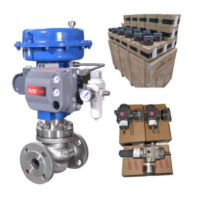 Van ASCO Solenoid Emerson Với Bộ Điều Khiển Van Kỹ Thuật Số DVC6200 Fisher Tác Động Kép Có Phản Hồi Với Van Điều Khiển Trung Quốc