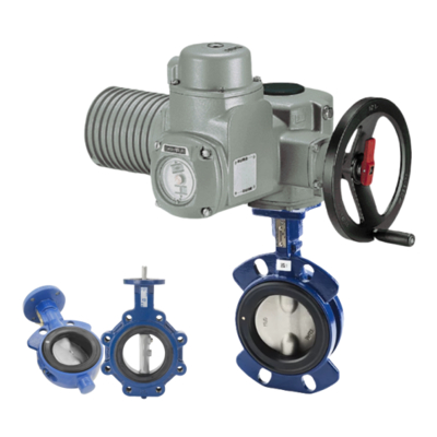 Flange DN25-DN300 New Pneumatic Butterfly Valve Keystone F990 Series và AUMA Electric Actuator