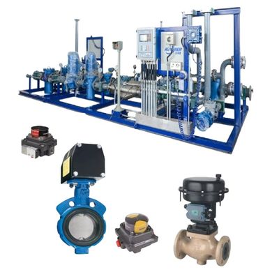 Mục đích chung Resilient Seated Butterfly Valve Keystone Valve và Azbil Positioner