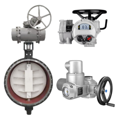 Rotork IQ Serials Electric Actuator With Control Valves Body As Rotork Electric Actuator Valve Electric Actuator For water treatment project