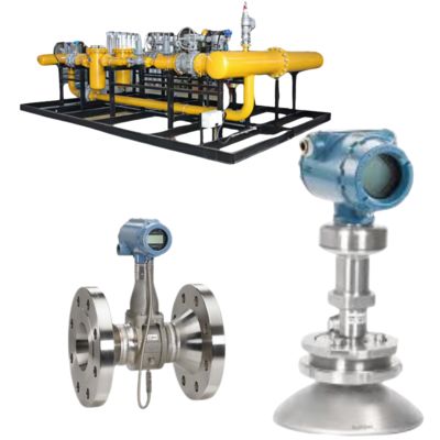 Flow Control Valve Skid Equipped with Rosemount 8800 Multivariable Flowmeter and 5408 Non-Contacting Radar/Level Transmitter