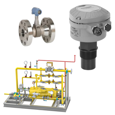 Valve switching device with Rosemount 8800 Vortex Flowmeter and 3100 Smart Ultrasonic Level Transmitter