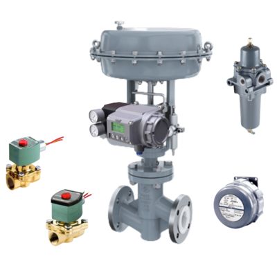 Pneumatic Spiraxsarco Control Valve và MASONEILAN SVI2 Digital Valve Positioner và Regulator 67DFR