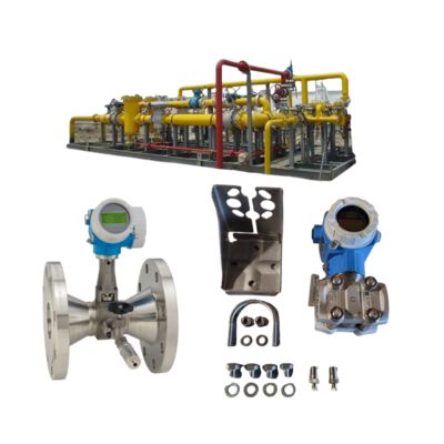 Trạm giảm áp suất và nhiệt độ được trang bị máy đo dòng chảy xoáy Proline Prowirl R200 Endress+Hauser Deltabar và bộ truyền áp PMD75B.