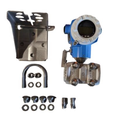 Trạm giảm áp suất và nhiệt độ được trang bị máy đo dòng chảy xoáy Proline Prowirl R200 Endress+Hauser Deltabar và bộ truyền áp PMD75B.