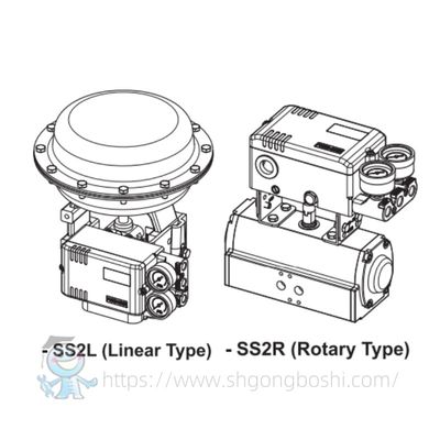 Van điều khiển khí nén Trung Quốc tùy chỉnh Power-Genex SS2 SS3 SS5 Bộ định vị van thông minh tác động kép