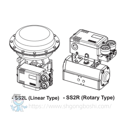 Nhà cung cấp cổ phiếu Máy điều khiển van thép không gỉ Power-Genex SS2 SS2SL SS2SR Máy định vị van số thông minh