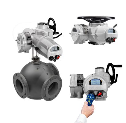 Van bi điều khiển điện Rotork bằng thép không gỉ Van điều khiển dòng chảy