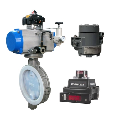 Van điều khiển với Bộ chuyển đổi I/P Fisher 846 & Công tắc giới hạn TopWorx GO Model 73 / Model 81 và Bộ định vị van Fisher DVC6200 để điều khiển độ chính xác cao trong môi trường khắc nghiệt