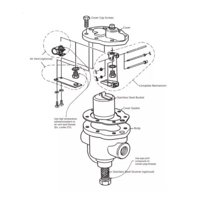 Spirax Sarco 62762 B2 Inverted Bucket Steam Trap Spirax Sarco 62755 62756 62757 62783