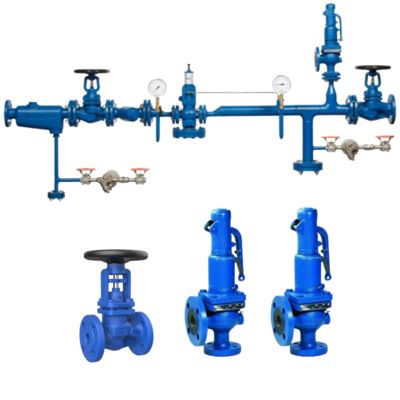 Industrial Pressure Relief Valve and Safety Valves SV607 and Spirax Sarco Stop Valve BSA2T