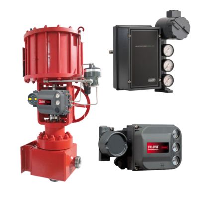 Fisher 3620J Máy định vị van điện khí nén với Fisher DVC6200 và 3582i cho hệ thống van điều khiển 220 V