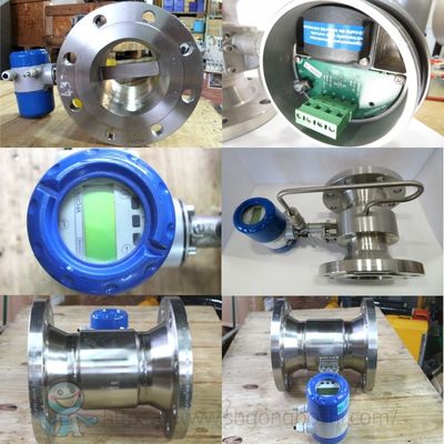 Steam Gas Liquid Measurement Flowmeter Krohne OPTISWIRL 4070 Digital Vortex Flow Meter with Pressure Temperature Compensation