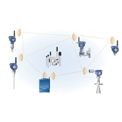 Emerson Wireless HART Không liên lạc Radar Level Transmitter Rosemount 3408 đo mức độ màn hình