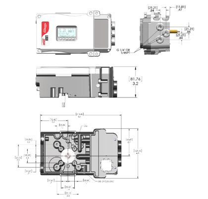 Original Stock Digital Pneumatic Valve Positioner Two-wire 4-20 MA Input Flowserve Logix 3200MD 3800 Valve Controller 