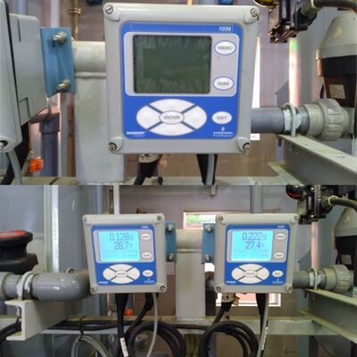 Máy phân tích đo đa thông số PH ORP đầu vào kép Emerson Rosemount 1056, Máy phát 4 dây, Truyền thông HART