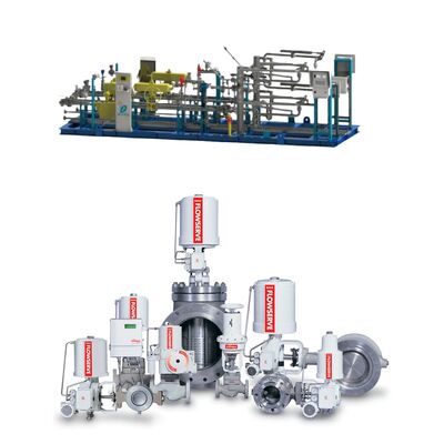 FLOWSERVE MARK ONE Liniar Globe Control Angle Valve Spring Cylinder Valve Pneumatic Actuator