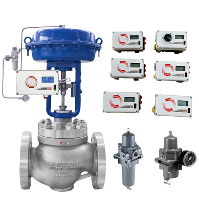 Pneumatic Control Valve và Industrial Digital Positioners Flowserve Logix 520MD Industrial Control Valves Controller và Fish-er Regulator 67
