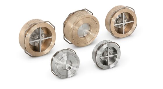 Các đường ống công nghiệp VYC Disc Piston Check Valve 1/4 Brass 304 316 Non-Return Valve cho khí hơi nước