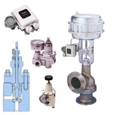 KOSO 521F 522F 3 Way Diverting Mixing Globe Valves 500A 520A Ventil góc ngồi đơn dẫn đầu