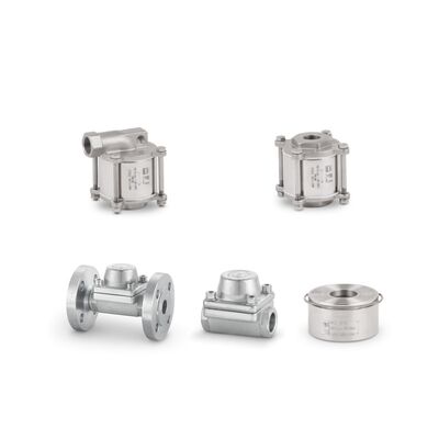 Bẫy hơi nhiệt tĩnh bằng thép không gỉ công nghiệp với nhiệt độ tối đa 400°C và dải áp suất 42 bar