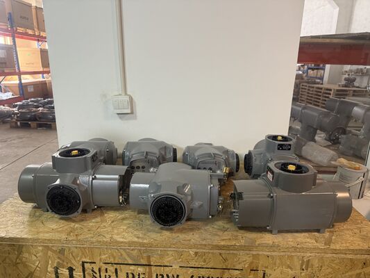 Bộ truyền động SA mới Phạm vi mô-men xoắn Từ 10 Nm đến 32 000 Nm Bộ truyền động van điện AUMA SA16.2-F16 Bộ truyền động đa vòng quay và Van bướm Keystone