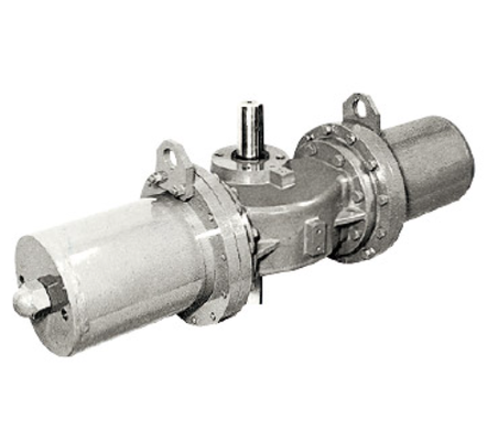 KOSO 331L 331T 3-Way Ball Valves with 6300RB Pneumatic Actuators Power Petrochemical Control