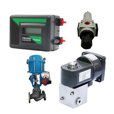 Emerson Fisher FIELDVUE DVC2000 Digital Valve Positioner HART 4-20mA hoạt động đơn / đôi, với NORGREN 6215/6215L thẳng qua 3/2 5/2 Valve Solenoid chống nổ