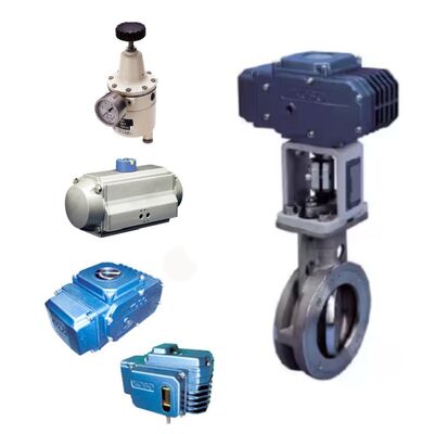 KOSO 710E 720E Eccentric PARA SEAL Butterfly Valves with 3620R 6300RB Pneumatic Cylinder Autuators