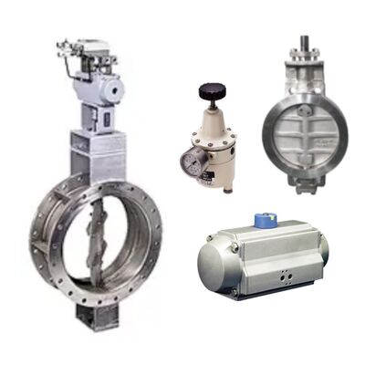 KOSO 600B Butterfly Valves Casting Body Type with 6300RA Pneumatic Cylinder Actuators Industrial Use