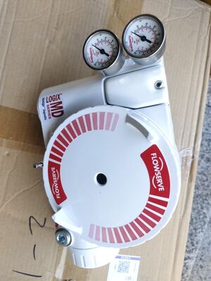 Bộ điều khiển lưu lượng Flowserve Logix 3200 Series 3200MD-28-D6-E-04-40-0G-00 Van điều khiển khí nén với Bộ điều chỉnh khí Asco 342A SST