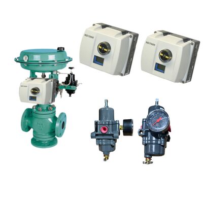 Bộ điều khiển van kỹ thuật số Neles ND7000 với Giao tiếp HART, Bảo vệ IP66 và Bộ điều chỉnh lọc Fisher 67CFR cấp nguồn vòng lặp