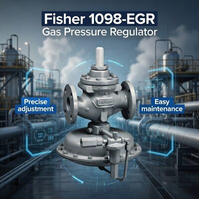 Fisher 1098-EGR Máy phun giảm áp khí tự nhiên điều khiển bằng máy bay thử nghiệm với độ chính xác cao cho sử dụng công nghiệp